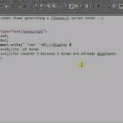 Javascript Code For Generating N Fibonacci Series Terms
