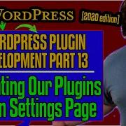 Creating Settings Page WordPress Boilerplate Plugin Development 2020 Part 13