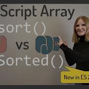 JavaScript Array Sort Vs ToSorted New In ES 2023