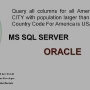 1 Population Larger Than 100000 Country Code USA Hacker Rank Solving Query