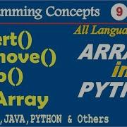 Insert Method In Python Remove Method In Python Pop In List Array Python In Hindi