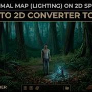 Карта нормалей освещение на 2D спрайте инструмент преобразования 3D в 2D