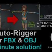 AutoRigger For FBX OBJ In 1 Minute Character Creator 4 Accurig Tutorial
