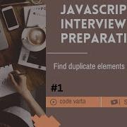 Find Duplicates Elements In Array JavaScript Interview Preparation