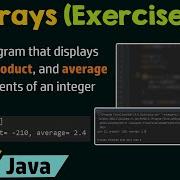 Arrays In Java Exercise 2