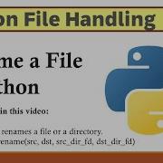 Rename A File Or A Folder In Python Using Os Rename Command