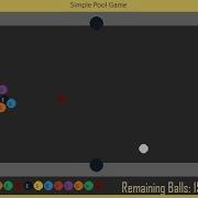 Simple Pool Game Using Python