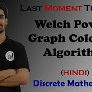 Welch Powell Graph Coloring Algorithm Discrete Mathematics Lectures In Hindi