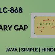 Binary Gap Leetcode 868 Java Hindi Daily Leetcode Problem