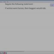 Negating Conditional Statements