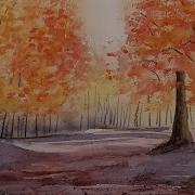 Bosco In Autunno Tutorial Di Acquarello