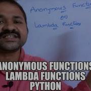 ANONYMOUS FUNCTIONS LAMBDA FUNCTIONS PYTHON PROGRAMMING