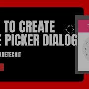 How To Create Time Picker Dialogue Android Tutorial Best Android Developer Series Softwaretechit