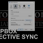 DROPBOX SELECTIVE SYNC