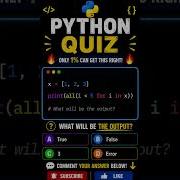 Only 1 Can Solve This Python All Quiz Shorts