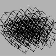 10 D Hypercube Rotating