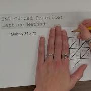 4 4D Lattice Method Multiplication Guided Practice