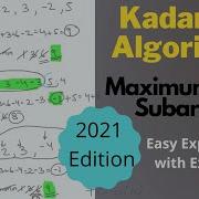 Kadane S Algorithm Maximum Sum Subarray Geeksforgeeks LeetCode Hindi Solution