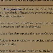 Learn About Java Applet Basics