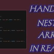 How To Handle Nested Arrays Of Object In React