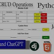 Django CRUD Operations Python Rest API Ajax HTML CSS And ChatGPT Complete Project