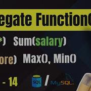 Aggregate Functions In SQL MySQL SUM COUNT AVG MIN MAX With Real Time Examples Lesson 15