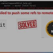 Git Error Failed To Push Some Refs To Remote Repository Git