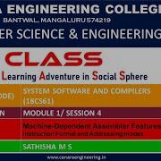 VTU SS And CD 18CS61 SYTEM SOFTWARE AND COMPILERS Machine Dependent Assembler Features M1 L4