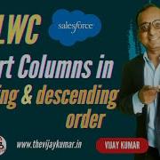99 Create Data Table With Sorting Of Columns Ascending And Descending Order In LWC