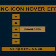 Sliding Icon Hover Effect Icon Hover Effect Font Awesome Icons CSS Icon Hover Effect