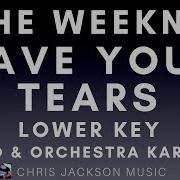 The Weeknd Save Your Tears Lower Key Piano Orchestra Karaoke With Lyrics