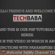 Function With Parameters In PHP