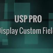 USP Pro 24 Display Custom Fields