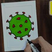 CORONAVIRUS DRAWING VIDEO HOW TO DRAW CORONAVIRUS EASY DRAWING COVID 19 VIRUS DRAWING
