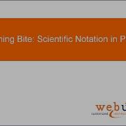 Scientific Notation In Python