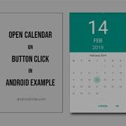 Open Calendar On Button Click In Android Example