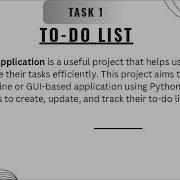 CODSOFT Intern Pinaki TO DO LIST Website Using PYTHON Task 1
