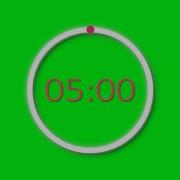 5 Minute Loading Bar Timer With Alarm Greenscreen