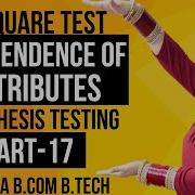 Introduction To Independence Of Attributes Chi Square Test Hypothesis Testing Statistics Dream Maths