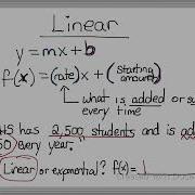 Linear Vs Exponential Functions