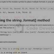 Print Formatting In Python