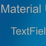 Material UI TextField