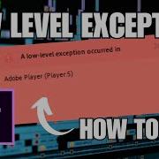A Low Level Exception Occurred In Adobe Premiere FIX