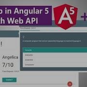 Angular 5 Quiz App With Web API