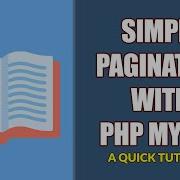 Simple Pagination With PHP MySQL
