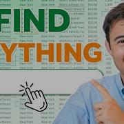 Make A Search Bar In Excel To Find Anything