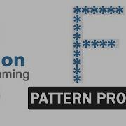Python Pattern Programs Printing Stars In F Shape