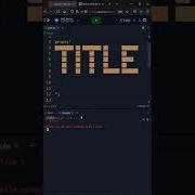 Beginner Python How To Use ASCII Art Shorts Short