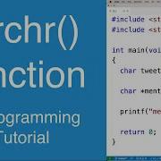 Strchr Function C Programming Tutorial