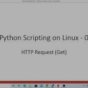 Python Scripting On Linux Making HTTP Get Request
